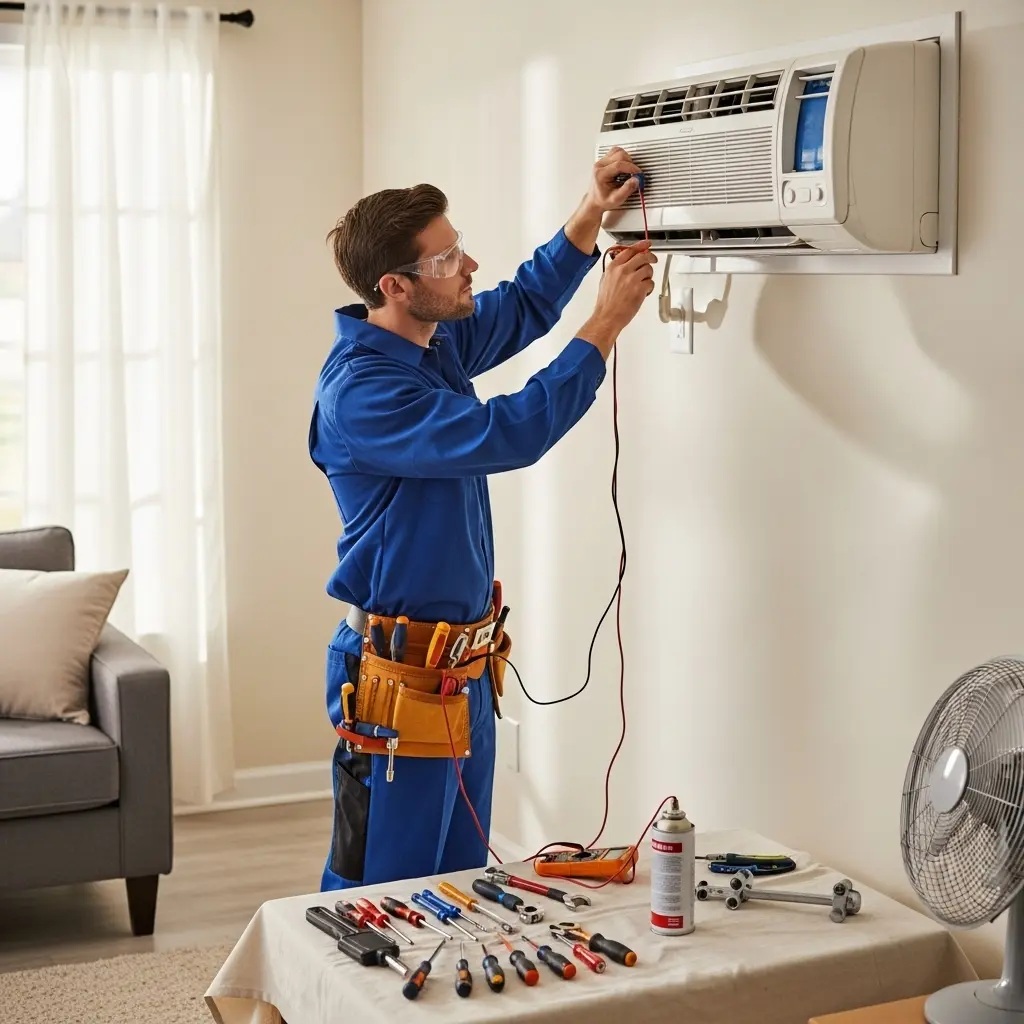 Nallıhan Goodman Goodman klima gaz dolumu ve bakım – Enerji verimliliği artırıldı. - Teknik servis örneği